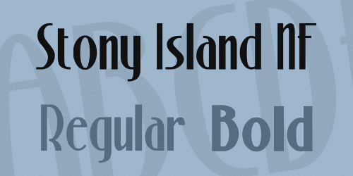 Stony Island Nf Font