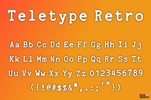 Teletype Retro Font 1