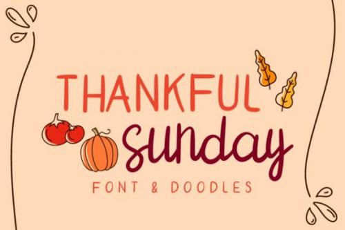 Thankful SUNDAY Font 1