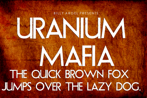 Uranium Mafia Font 2
