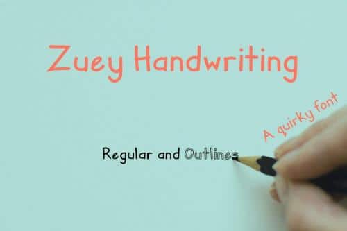 Zuey Handwriting Font 1