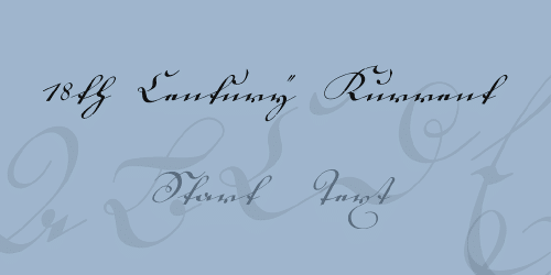 18th Century Kurrent Font 1