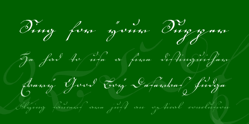 18th Century Kurrent Font 2