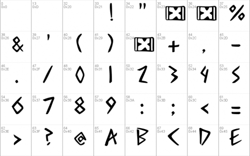 Acadian Runes Font 2