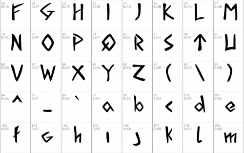 Acadian Runes Font 3