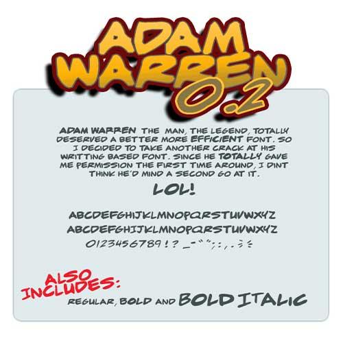Adam-Warren-Font-0