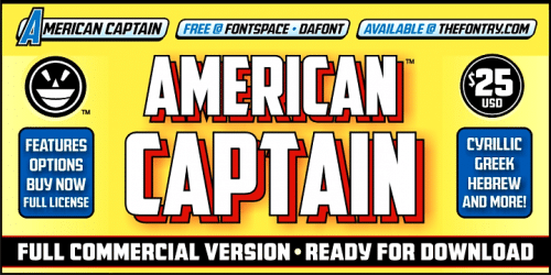 American Captain Patrius 02 Font 2