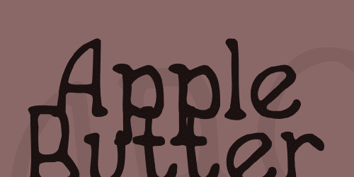 Apple Butter Font 1