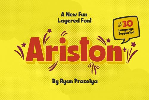 Ariston Layered Font 1