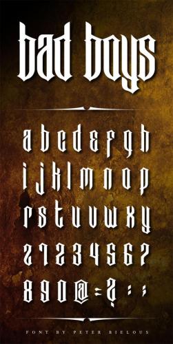 Bad Boys Font 1