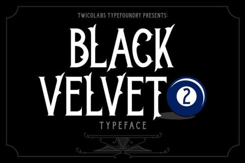Black Velvet Font 5