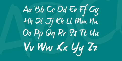 Brush-Tip Terrence Trial Font 3