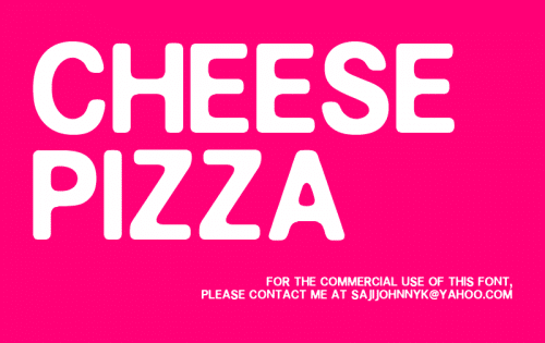 Cheese Pizza Font