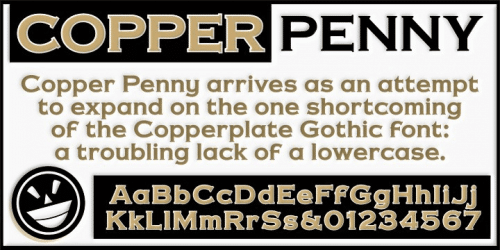 Copper Penny DTP Font 1