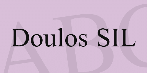 Doulos SIL Font 1