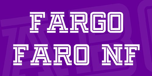 Fargo Faro NF Font 1