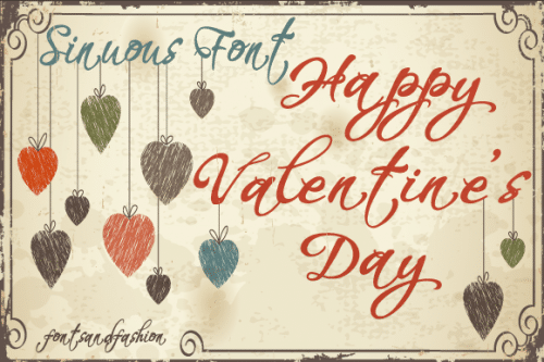 Happy Valentine's Day Font 1