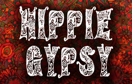 Hippie Gypsy Font 1