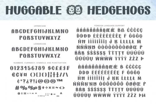 Huggable-Hedgehogs-Font-1