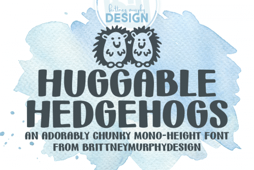 Huggable-Hedgehogs-Font