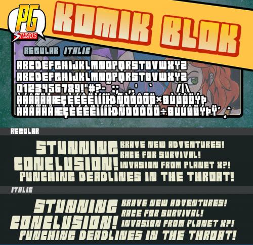 Komik-Blok-PG-Font