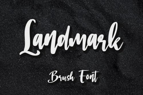 Landmark Brush Font 1