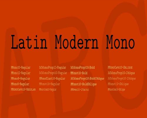 LatinModern-Mono-Font-0