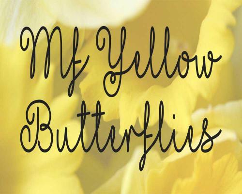 MF-Yellow-Butterflies-Font-0