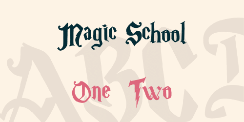 Magic School Font 1