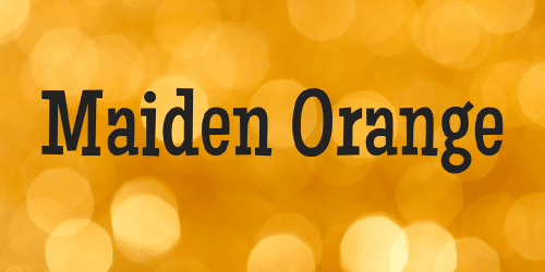 Maiden Orange Font 1