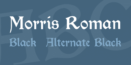 Morris Roman Font 1