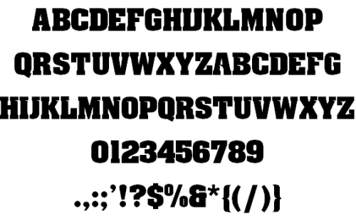 NCAA Detroit Titans Font 1