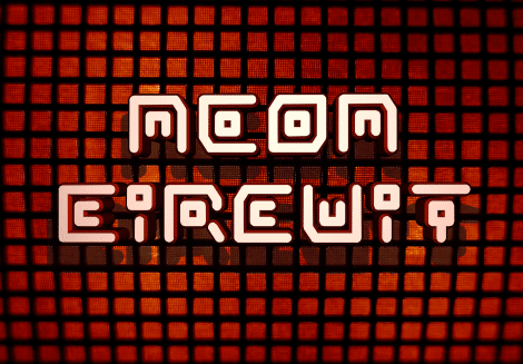 Neon-Circuit-Font