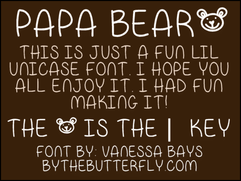 Papa Bear Font