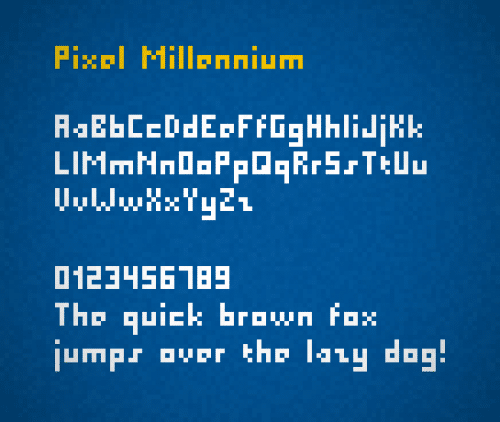 Pixel Millennium Font 1
