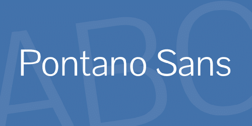 Pontano Sans Font 1