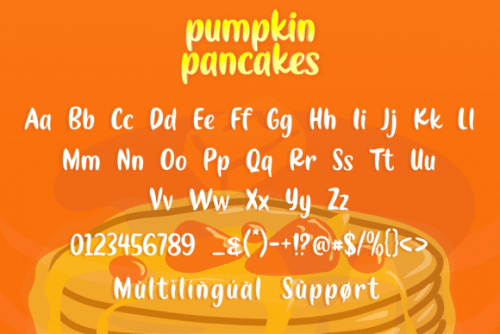 Pumpkin Pancakes Font 1