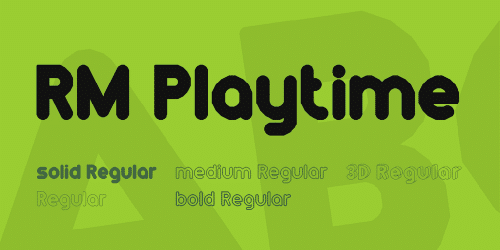 RM Playtime Font 1