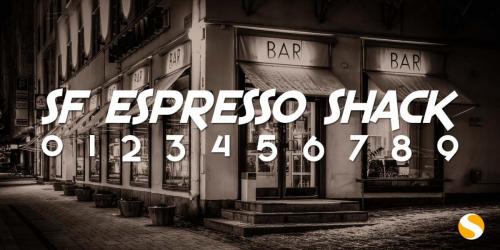 SF Espresso Shack Font 2