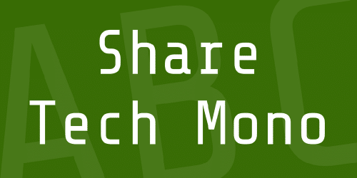 Share Tech Mono Font 1