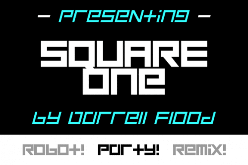 Square One Font 1