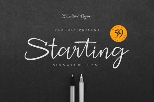 Starting Signature Font 1