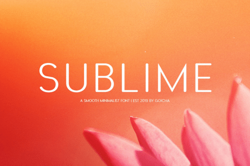 Sublime Font 1