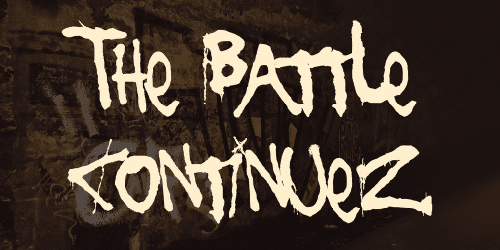 The Battle Continuez Font 1