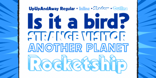 Up Up And Away Font Family 2