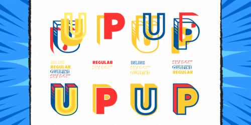Up Up And Away Font Family 4