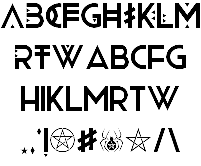 WITCHCRAFT Font 3