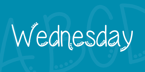 Wednesday Font 2