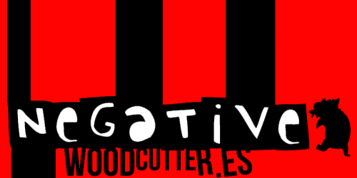 Woodcutter Negative Font 1