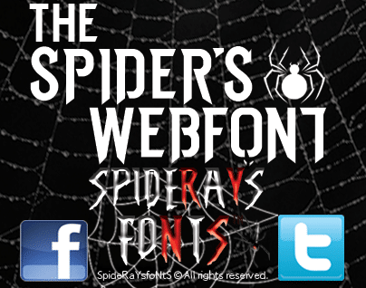 the spiders webfont font